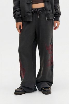 Pantalones Jogger de Pierna Ancha Qipao Ed Hardy