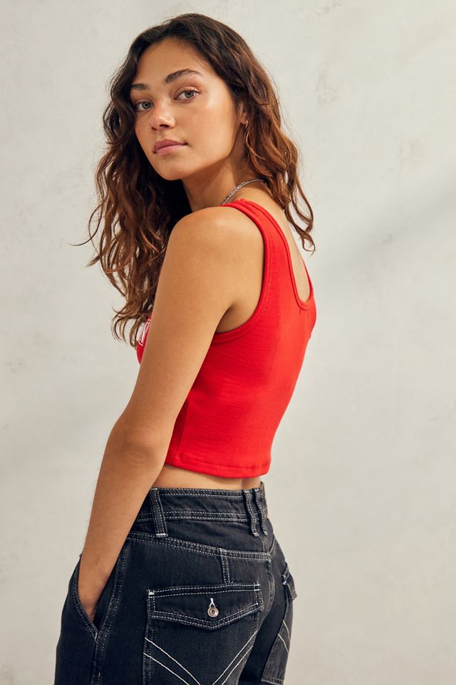True Religion - Débardeur court à logo rouge, exclusivité UO #3