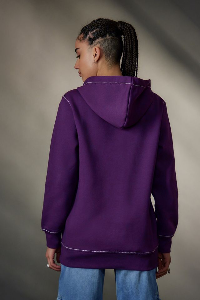 True Religion - Sweat à capuche zippé violet, exclusivité UO #3
