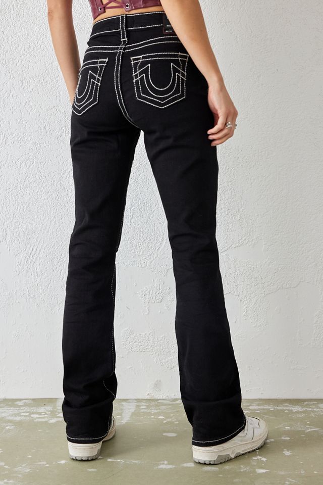 True Religion Black Becca Mid Rise Jeans #2