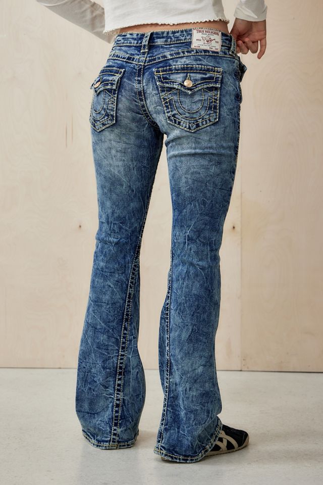 True Religion Joey Niedrig Taillierte Big T Ausgestellte Jeans #3