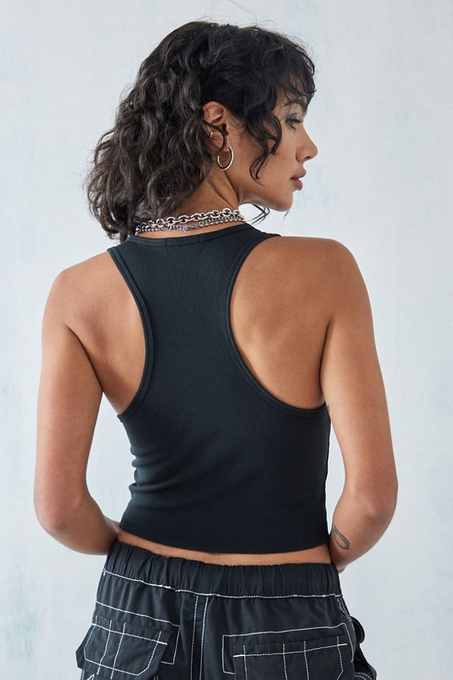 True Religion UO Exclusive Black Notched Tank Top #3