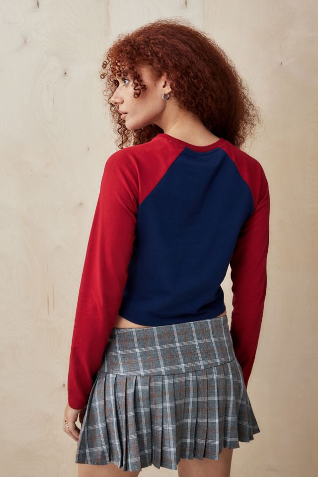 True Religion Burgundy & Navy Collegiate Top #3