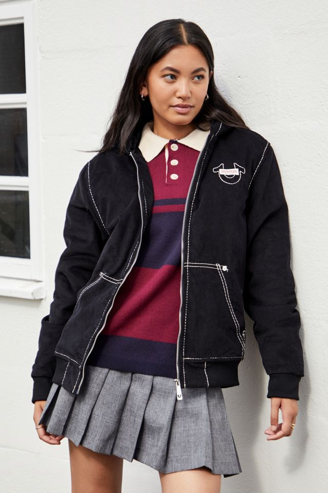 True Religion Black Big T Hooded Jacket #4
