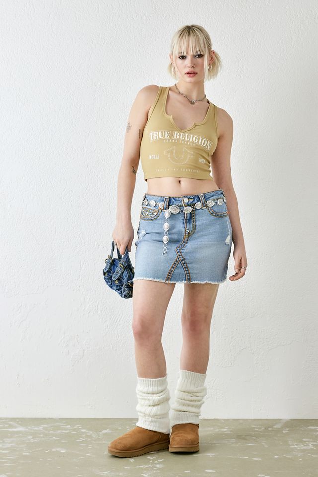 True Religion - Mini jupe en denim Sadie #1