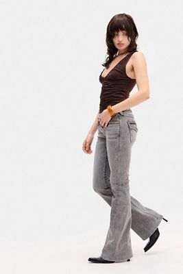 True Religion Grey Joey Flared Jeans