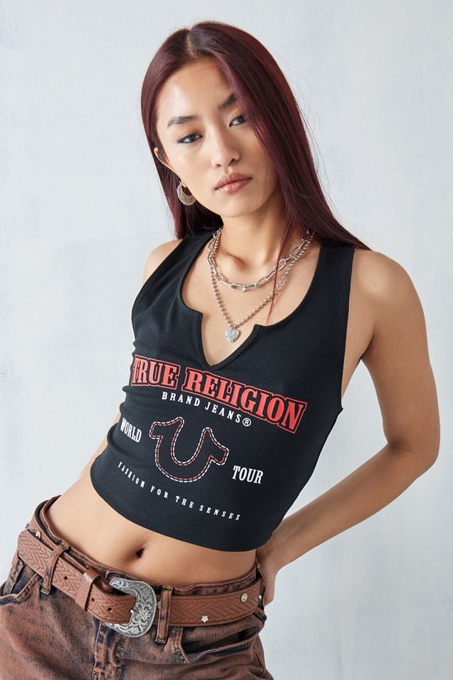 True Religion UO Exclusive Black Notch Vest  #1