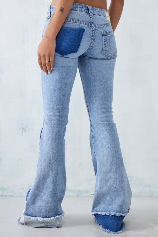 True Religion Carrie Low-Rise Flare Jeans | Urban Outfitters UK