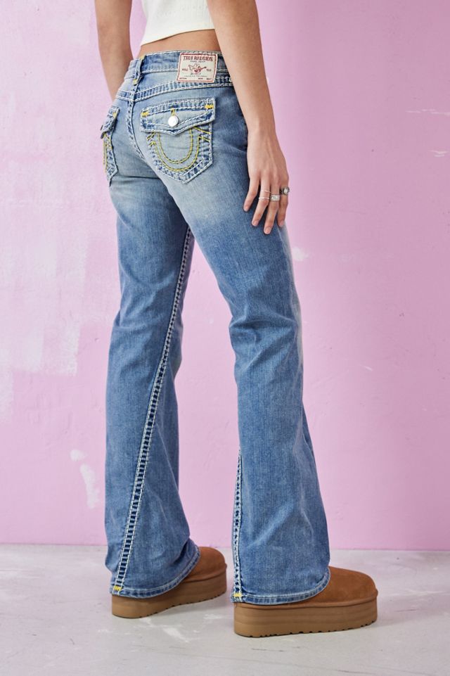 True Religion – Ausgestellte Low-Rise-Jeans „Joey“ #3