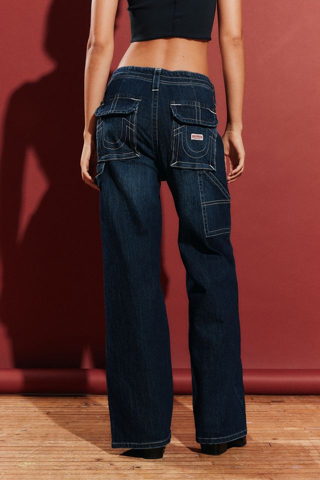 Jeans Cargo en Denim Taille Basse Bobbi Foncé True Religion #3