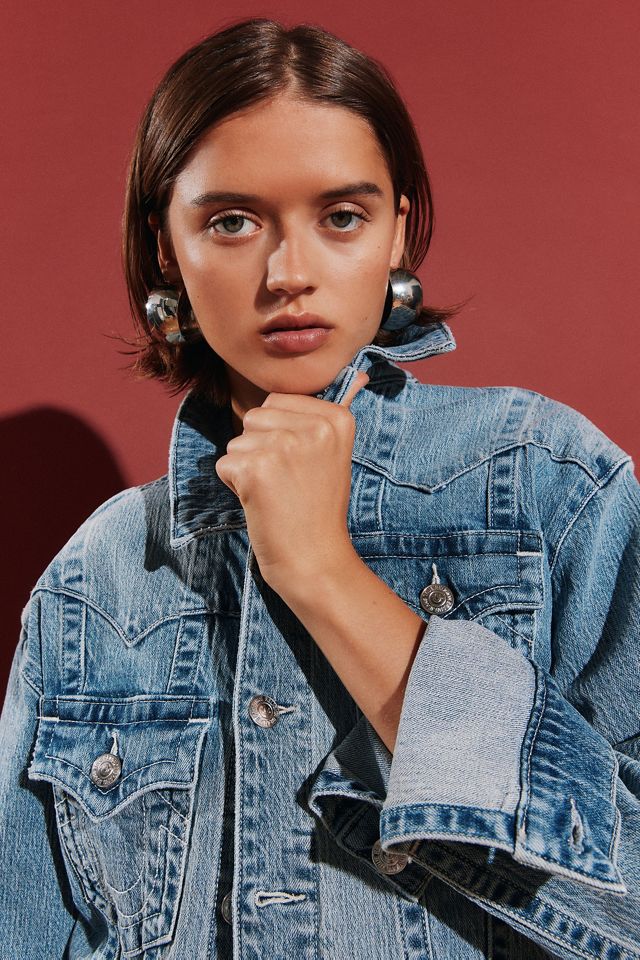 True Religion Jimmy Wings Giacca in denim oversize #4