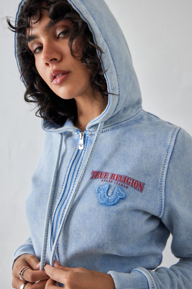 Light blue true religion hoodie online