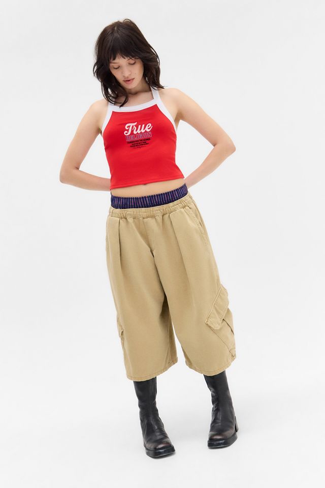 True Religion Embroidered Contrast Rib Tank Top #3