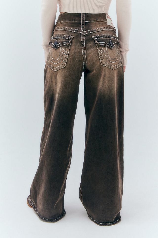 True Religion Jeans Baggy Jessie Big T Marrone Sfumato #3