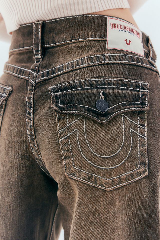 True Religion Jeans Baggy Jessie Big T Marrone Sfumato #4