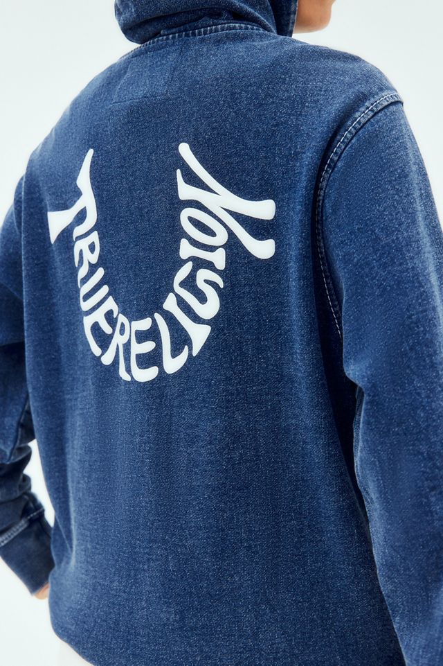 True Religion Oversized Zip-Through Hoodie #1