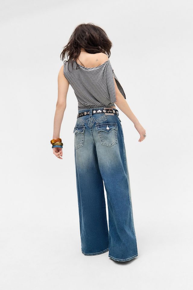 True Religion Jessie Wing Baggy Flap Jeans #4