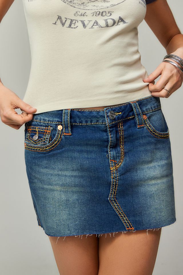 True Religion Sadie Gonna Mini in Denim #1