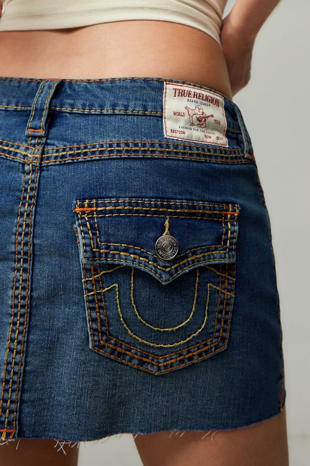 True Religion Sadie Denim Mini Skirt | Urban Outfitters UK