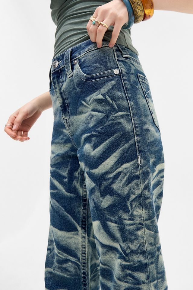 True Religion Crinkle Wide Flare Jeans #3