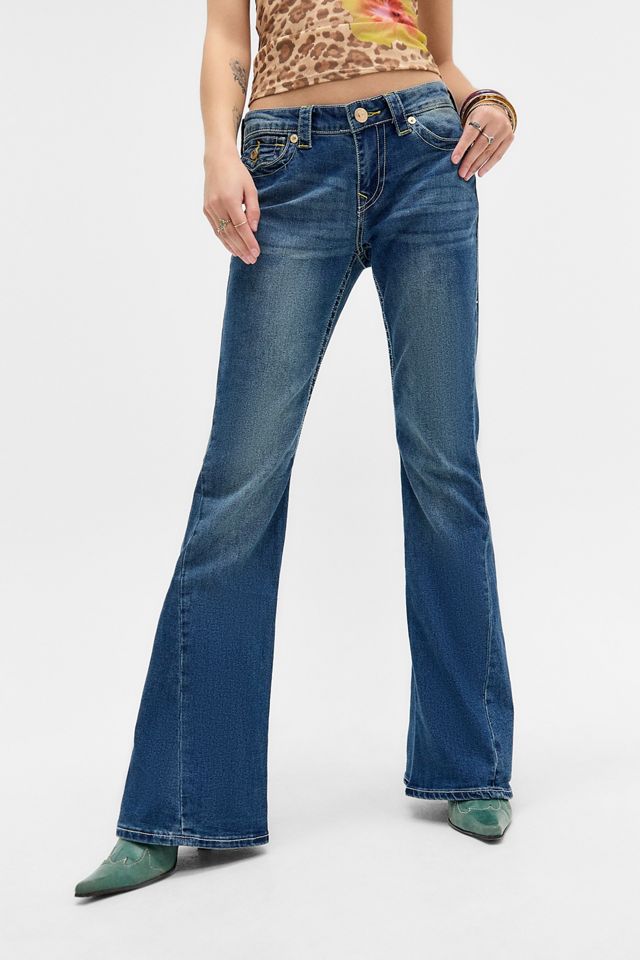 True Religion Joey Low Rise Flap-Pocket Flare Jeans #1