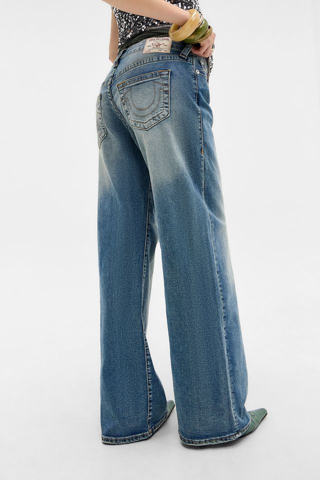 True Religion Mid Blue Bobbi Baggy Jeans #3