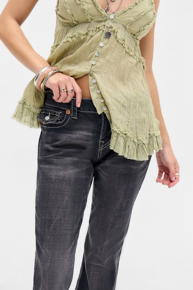 True Religion Black Joey Flared Jeans #2