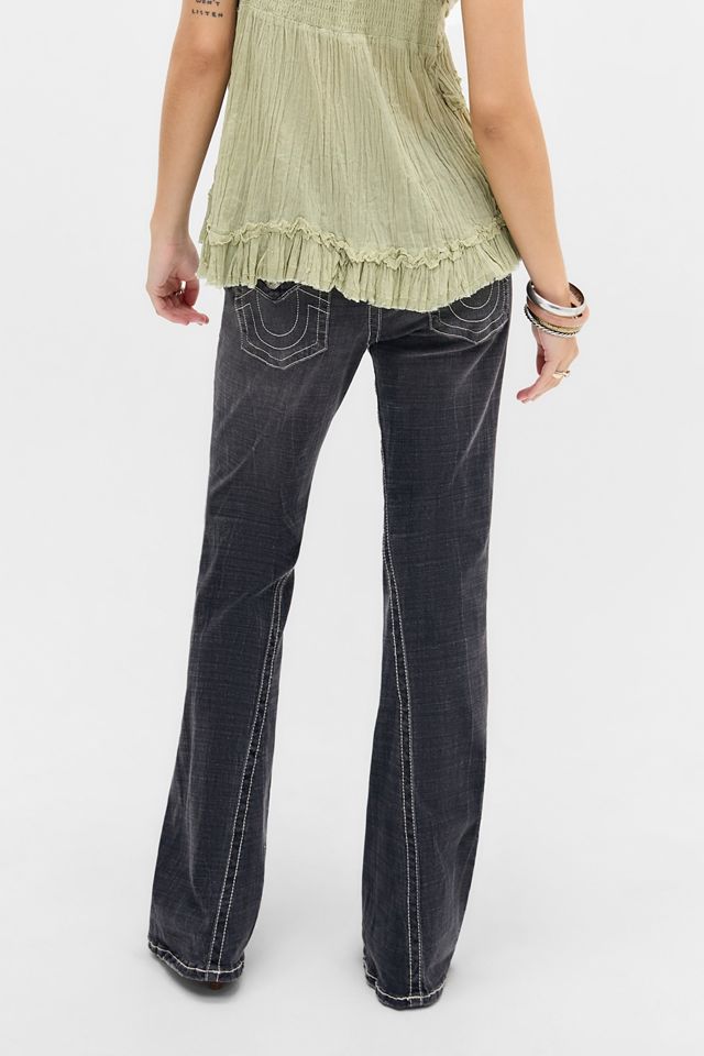 True Religion Black Joey Flared Jeans #3