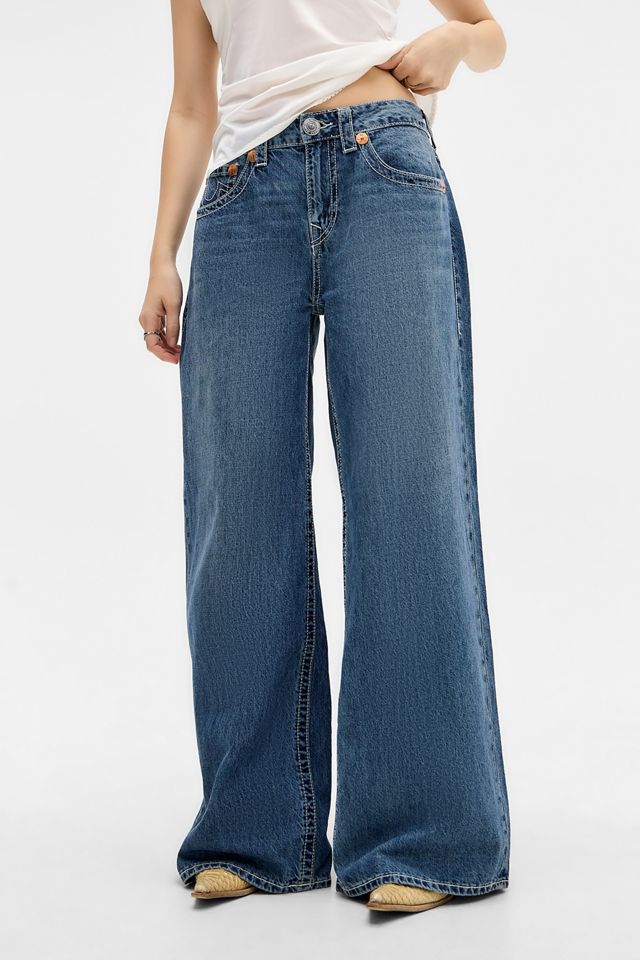 True Religion Jessie Embroidered Super Baggy Jeans #2