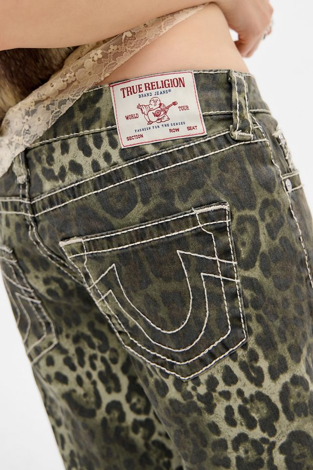 True Religion Bobbi Leopard Camo Low Rise Jeans #2
