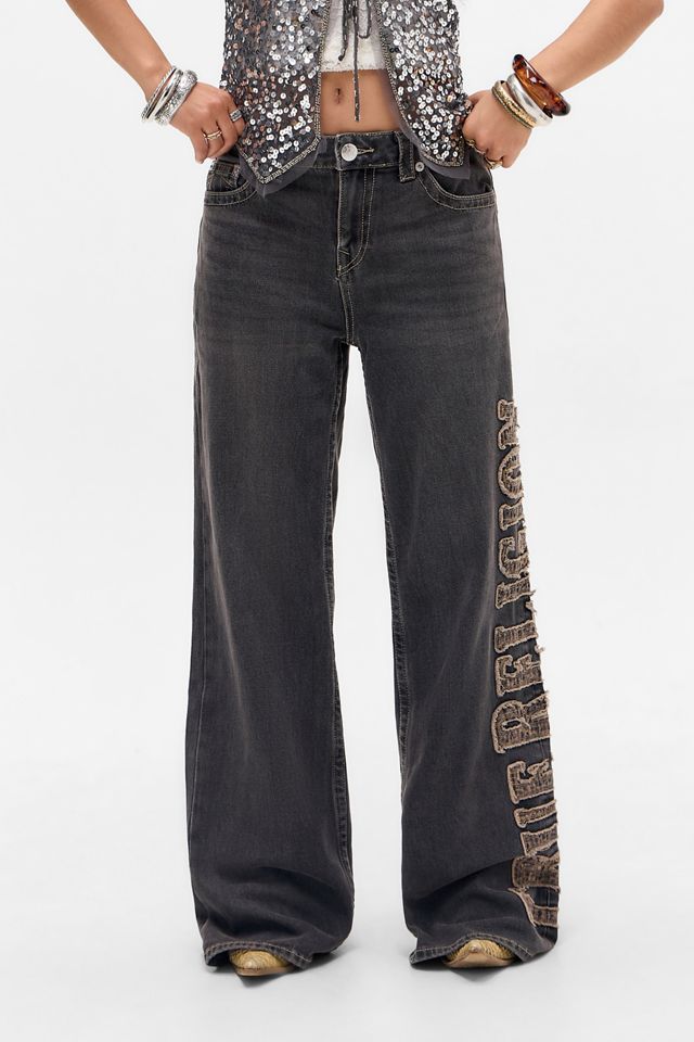 Jeans True Religion Black Bobbi Baggy Applique #2