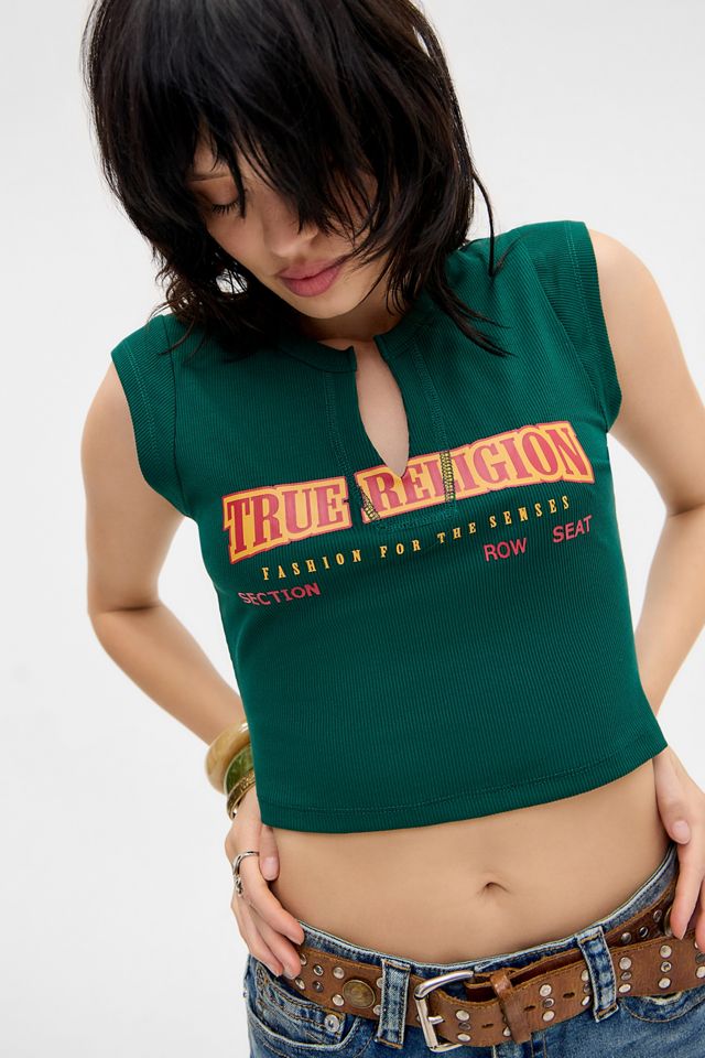 True Religion Green Anniversary Rib T-Shirt #2