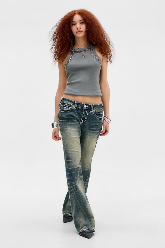 True Religion Joey Super T Flared Jeans | Urban Outfitters UK