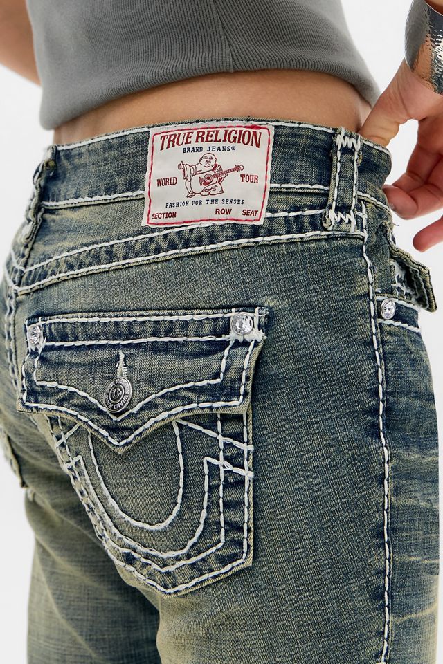 True Religion Joey Super T Flared Jeans | Urban Outfitters UK