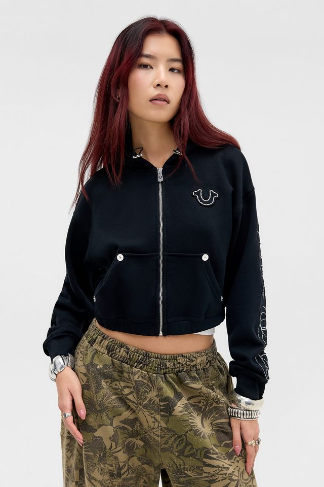 Felpa con Cappuccio con Logo Appliqué Big T True Religion #4