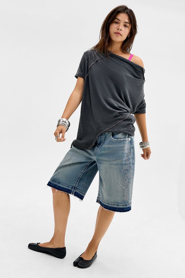 True Religion Jessie Baggy Jorts mit mittlerer Leibhöhe #1