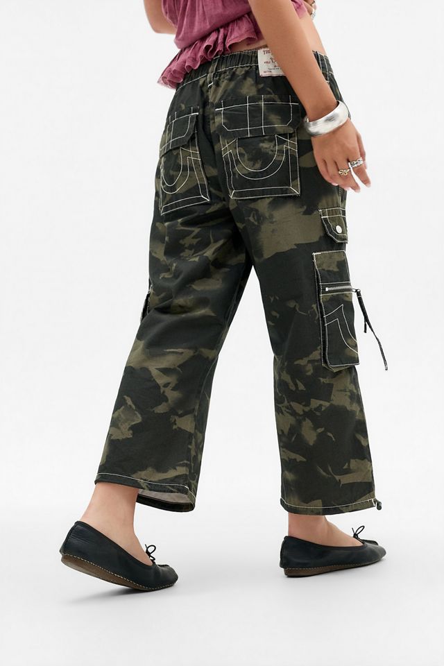 Pantalones Capri Cargo Y2K de Tiro Medio True Religion #3