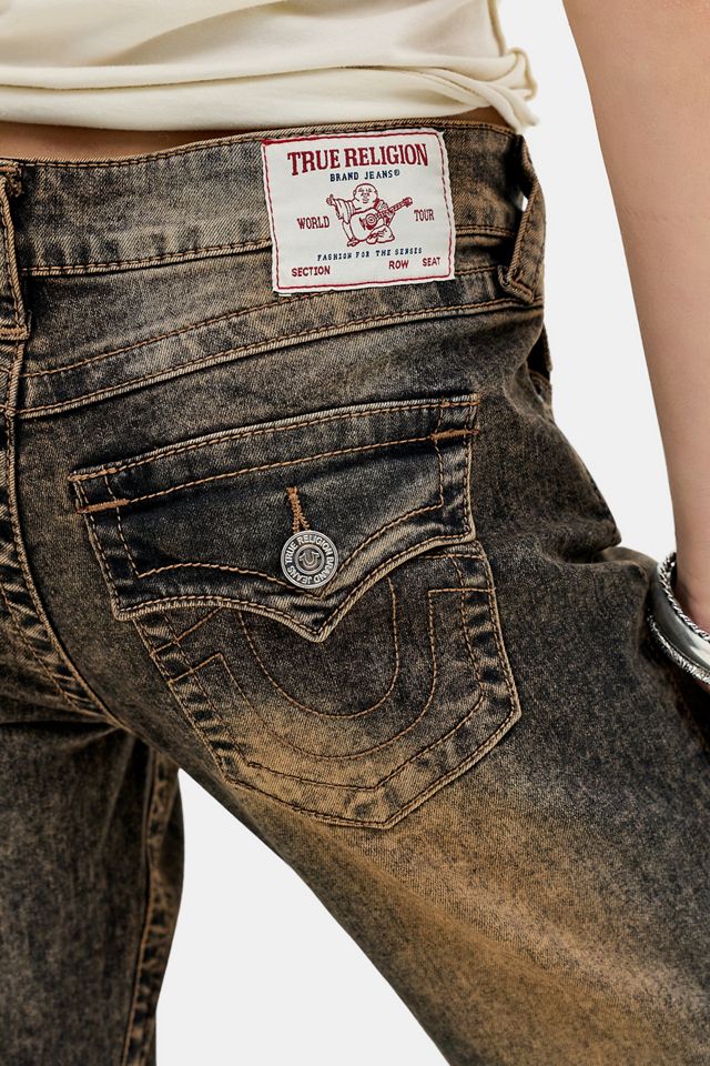 Jeans True Religion Joey a Vita Bassa Svasati con Tasche a Patta #1