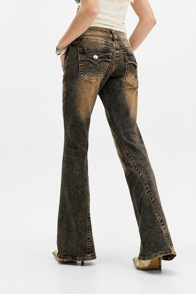 Jeans True Religion Joey a Vita Bassa Svasati con Tasche a Patta #2