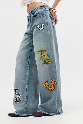 Jeans Super Holgados True Religion Jessie con Parche de Logo