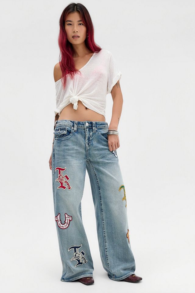 True Religion Jessie Logo Patch Super Baggy Jeans #1