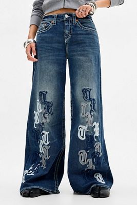 Jeans Baggy True Religion Jessie Big T Ricamati