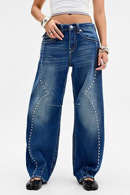 True Religion Bailey Big T Barrel Jeans
