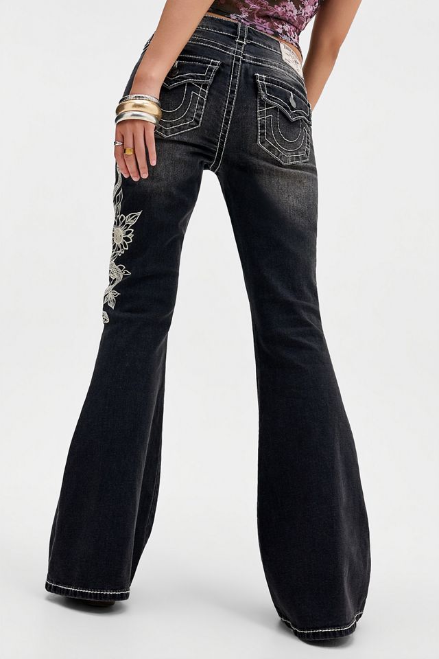 Jeans in Denim True Religion Charlie Mr Flare con Ricamo #3