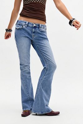 True Religion Joey Niedrig Taillierte Schlaghose