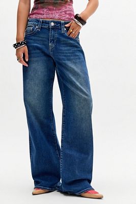 True Religion Bobby Mid Rise Baggy Jeans