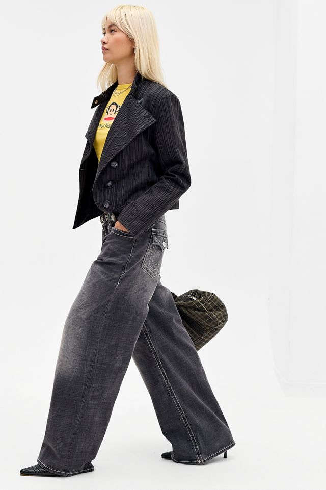 Jean Jessie super baggy noir True Religion #2