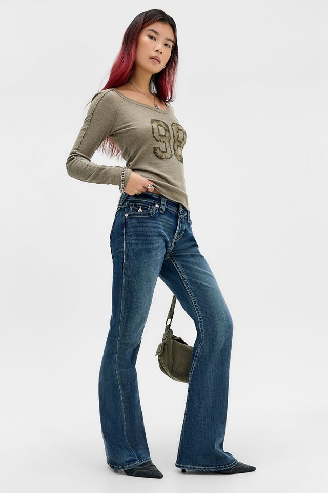 True Religion Joey Jeans mit niedrigem Bund und Schlag #1