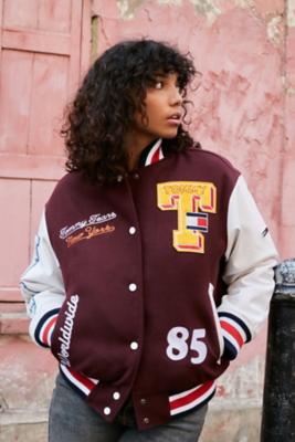 Tommy Hilfiger TH Monogram Leather Varsity Jacket - ShopStyle Outerwear