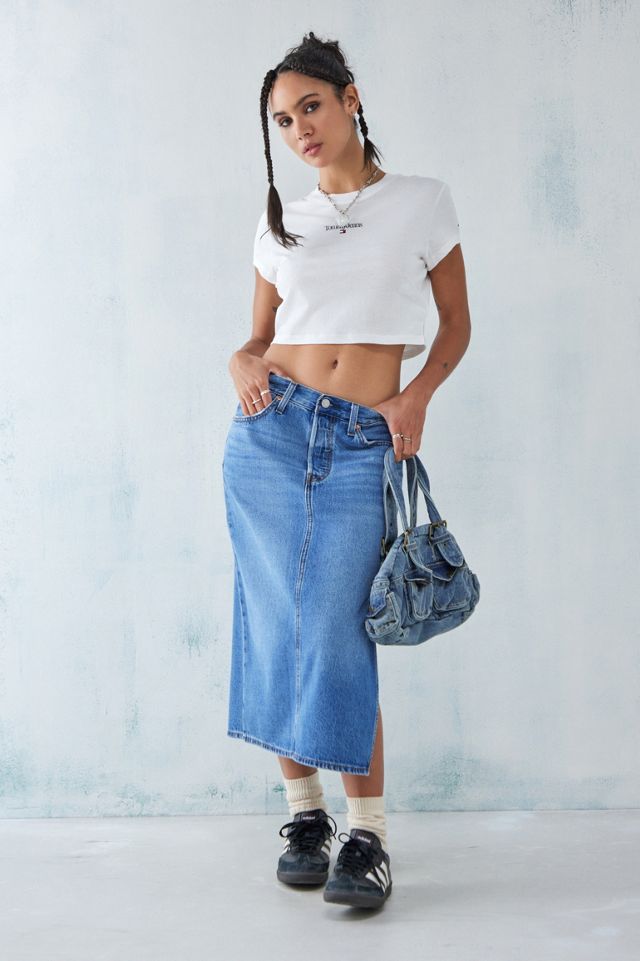 Tommy Hilfiger White Cropped Baby T-Shirt #1